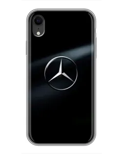 Чохол для iPhone Xr з картинкою «Mercedes на металі»