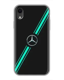 Чехол для iPhone Xr с картинкой «Спортивные линии Mercedes» Чехол для iPhone Xr с картинкой «Спортивные линии Mercedes»