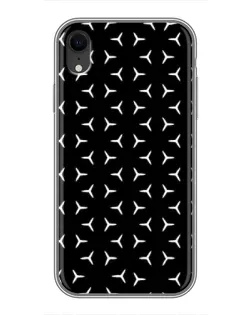 Чехол для iPhone Xr с картинкой «Mercedes паттерн звезд» Чехол для iPhone Xr с картинкой «Mercedes паттерн звезд»