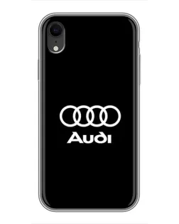 Чехол для iPhone Xr с картинкой «Классическое лого Audi»