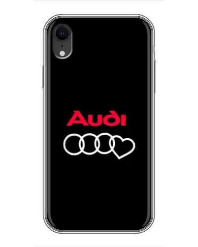 Чехол для iPhone Xr с картинкой «Логотип Audi Heart»