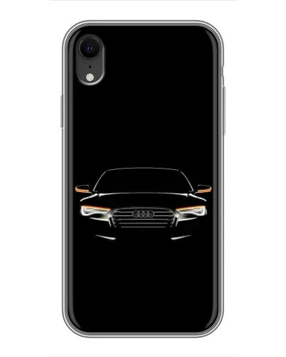 Чехол для iPhone Xr с картинкой «Audi — ночной контур»