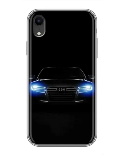 Чехол для iPhone Xr с картинкой «Audi в неоне»