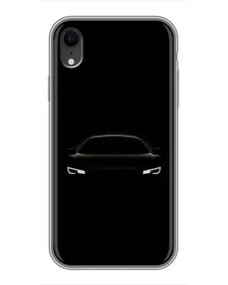 Чехол для iPhone Xr с картинкой «Взгляд Audi в темноте»