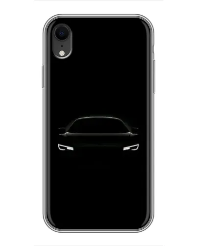 Чехол для iPhone Xr с картинкой «Взгляд Audi в темноте»