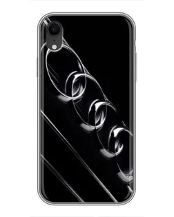 Чехол для iPhone Xr с картинкой «Audi — абстрактные кольца»