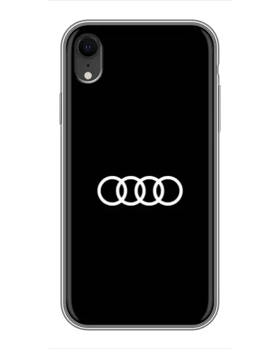 Чехол для iPhone Xr с картинкой «Audi White Logo»