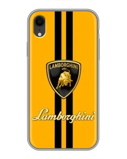 Чехол для iPhone Xr с картинкой «Lamborghini Stripe желтый» Чехол для iPhone Xr с картинкой «Lamborghini Stripe желтый»
