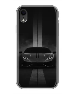Чехол для iPhone Xr с картинкой «Lamborghini симметрия дорог»