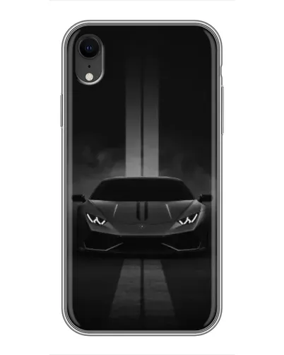Чехол для iPhone Xr с картинкой «Lamborghini симметрия дорог»