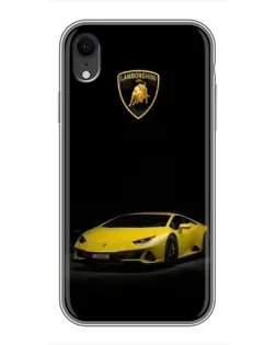 Чехол для iPhone Xr с картинкой «Lamborghini желтый акцент»
