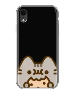 Чехол для iPhone Xr с картинкой «Пушин на черном»