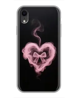 Чехол для iPhone Xr с картинкой «Дымчатое сердце»