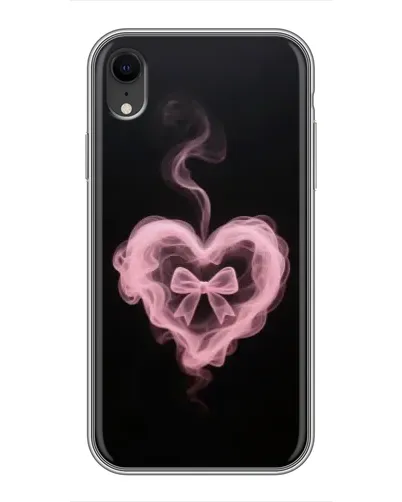 Чехол для iPhone Xr с картинкой «Дымчатое сердце»
