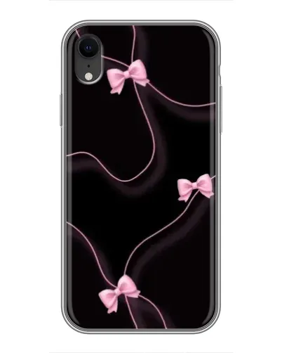 Чехол для iPhone Xr с картинкой «Розовые ленты»