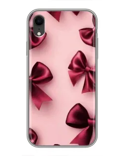 Чехол для iPhone Xr с картинкой «Бордовый атлас»