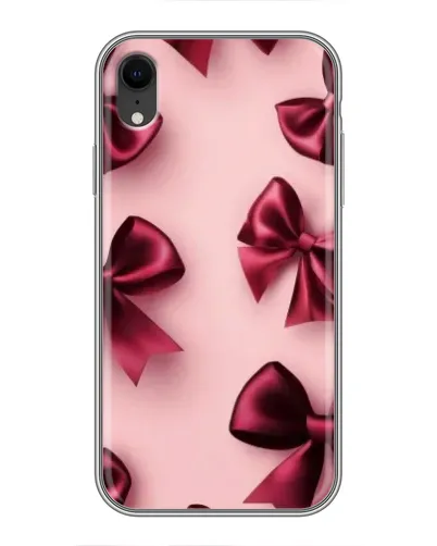 Чехол для iPhone Xr с картинкой «Бордовый атлас»