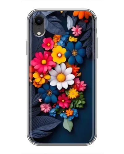 Чехол для iPhone Xr с картинкой «Цветочная феерия»