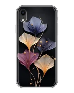 Чехол для iPhone Xr с картинкой «Лиловые цветы грации»