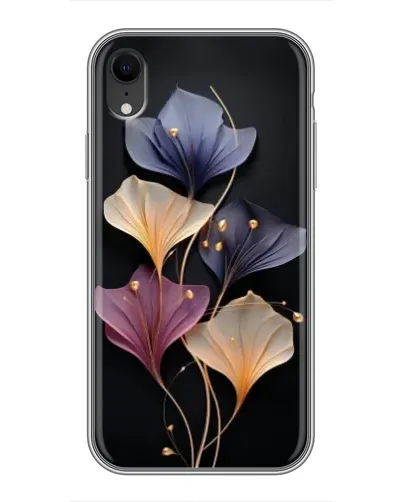 Чехол для iPhone Xr с картинкой «Лиловые цветы грации»