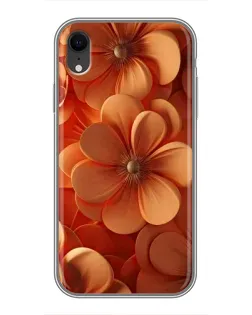 Чехол для iPhone Xr с картинкой «Оранжевый макро цветок»