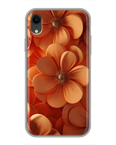 Чехол для iPhone Xr с картинкой «Оранжевый макро цветок»
