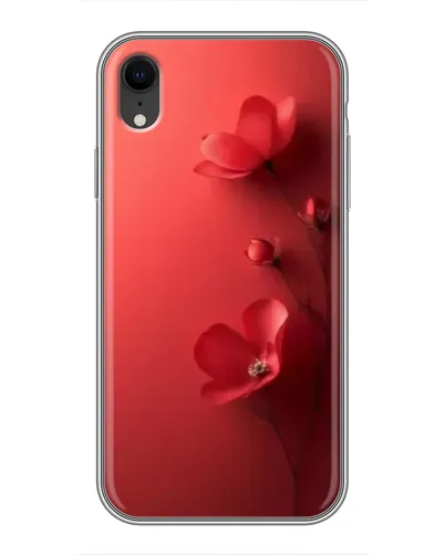 Чехол для iPhone Xr с картинкой «Маковые соцветия»