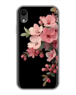 Чехол для iPhone Xr с картинкой «Розовая ветка сакуры»