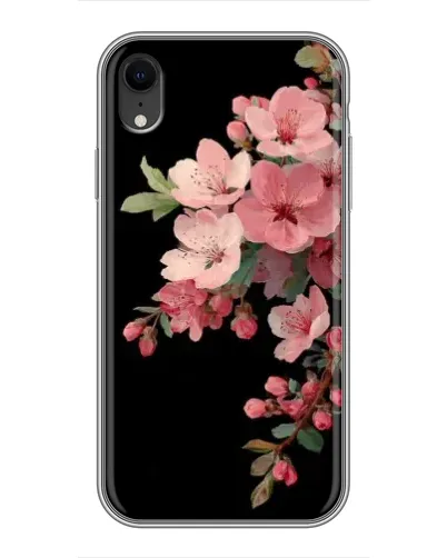 Чехол для iPhone Xr с картинкой «Розовая ветка сакуры»