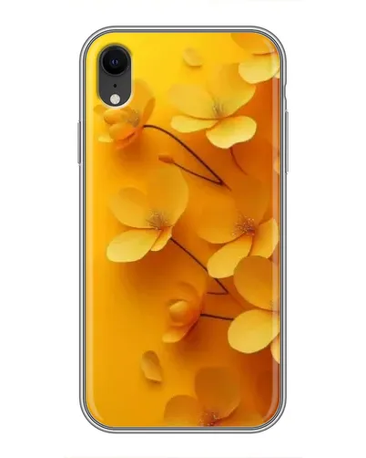 Чехол для iPhone Xr с картинкой «Золотые лепестки»