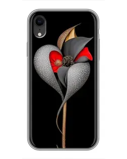 Чохол для iPhone Xr з картинкою «Срібна фантазійна квітка» Чохол для iPhone Xr з картинкою «Срібна фантазійна квітка»