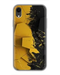 Чехол для iPhone Xr с картинкой «Золотые осколки геометрии»