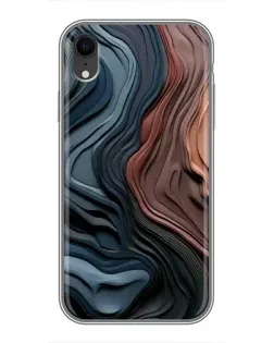 Чехол для iPhone Xr с картинкой «Цветные волны каньона»