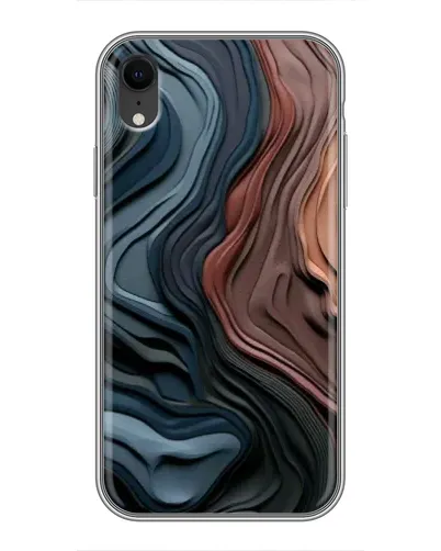 Чехол для iPhone Xr с картинкой «Цветные волны каньона»