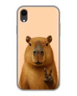 Чохол для iPhone Xr з картинкою «Капібара вікторія»