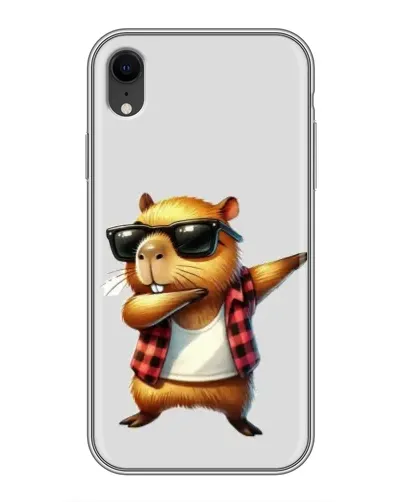 Чохол для iPhone Xr з картинкою «Капібара репер даб» Чохол для iPhone Xr з картинкою «Капібара репер даб»