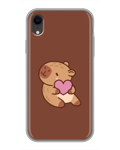 Чохол для iPhone Xr з картинкою «Капібара з серцем» Чохол для iPhone Xr з картинкою «Капібара з серцем»