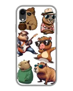 Чохол для iPhone Xr з картинкою «Круті капібари музиканти»