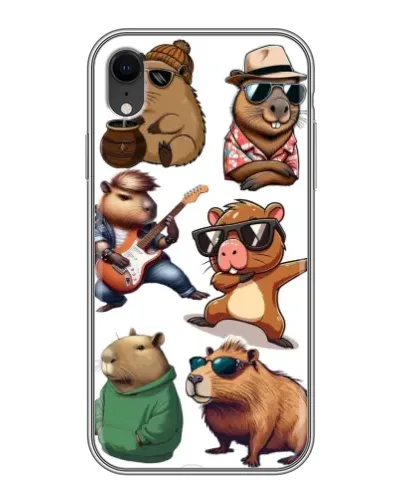 Чохол для iPhone Xr з картинкою «Круті капібари музиканти» Чохол для iPhone Xr з картинкою «Круті капібари музиканти»