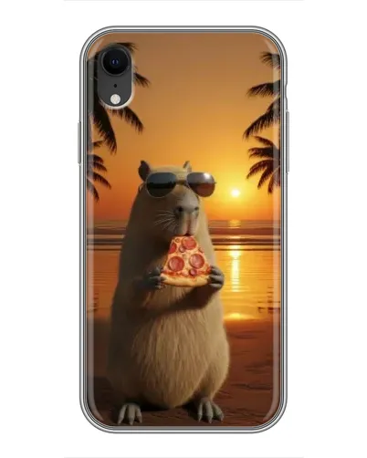 Чохол для iPhone Xr з картинкою «Капібара з піцою» Чохол для iPhone Xr з картинкою «Капібара з піцою»
