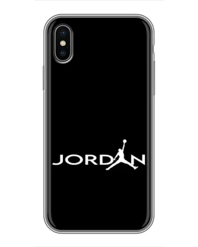 Чохол для iPhone Xs Max з картинкою «Jordan White Logo»