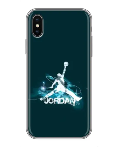 Чохол для iPhone Xs Max з картинкою «Jordan Blue Fire»