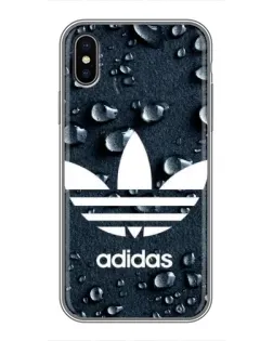Чохол для iPhone Xs Max з картинкою «Adidas Trefoil Blue»
