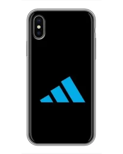 Чохол для iPhone Xs Max з картинкою «Adidas Cyan Logo»