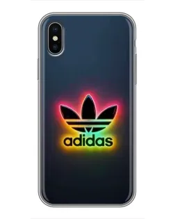 Чохол для iPhone Xs Max з картинкою «Неоновий Adidas»