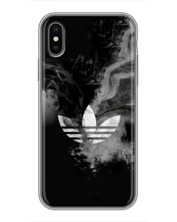 Чохол для iPhone Xs Max з картинкою «Абстрактний дим Adidas»