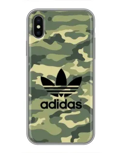 Чохол для iPhone Xs Max з картинкою «Мілітарі стиль Adidas»