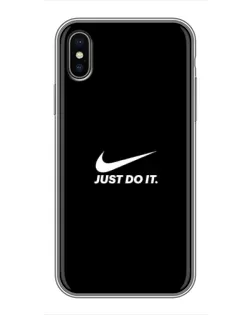 Чохол для iPhone Xs Max з картинкою «Мінімалізм від Nike»