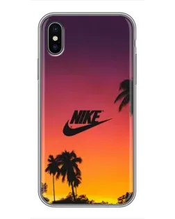 Чохол для iPhone Xs Max з картинкою «Nike на заході сонця»