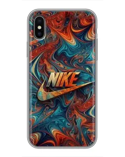 Чохол для iPhone Xs Max з картинкою «Nike в абстракції»